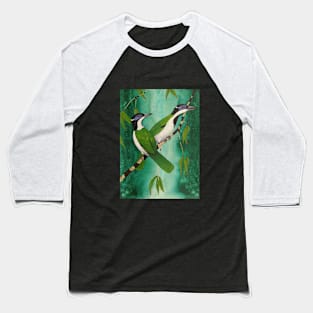 Blue-Faced Honeyeaters - bird painting, bird art Baseball T-Shirt